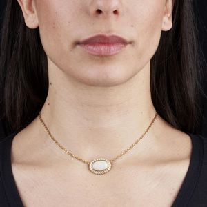 COLLANA CON OPALE E DIAMANTI  - Asta Gioielli  - Associazione Nazionale - Case d'Asta italiane