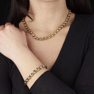 CHIMENTO COLLANA E BRACCIALE A CATENA  - Asta Gioielli  - Associazione Nazionale - Case d'Asta italiane