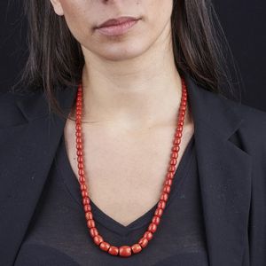 COLLANA IN CORALLO  - Asta Gioielli  - Associazione Nazionale - Case d'Asta italiane