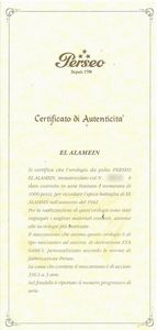 PERSEO EL ALAMEIN REF. 16334 N. 3XX  - Asta Orologi  - Associazione Nazionale - Case d'Asta italiane