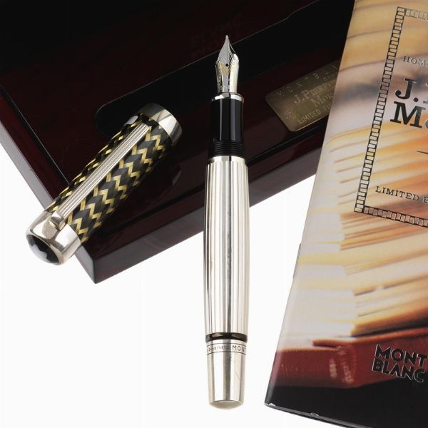 MONTBLANC : MONTBLANC J. PIERPONT MORGAN PENNA STILOGRAFICA EDIZIONE LIMITATA N. 2448/4810, 2004  - Asta ASTA A TEMPO | PENNE DA COLLEZIONE - Associazione Nazionale - Case d'Asta italiane