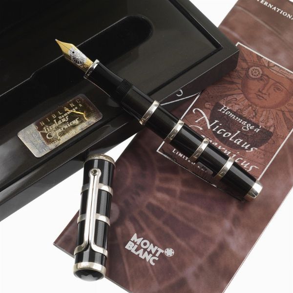 MONTBLANC : MONTBLANC HOMMAGE A NICOLAUS COPERNICUS PENNA STILOGRAFICA EDIZIONE LIMITATA N. 0841/4810 ANNO 2003  - Asta ASTA A TEMPO | PENNE DA COLLEZIONE - Associazione Nazionale - Case d'Asta italiane