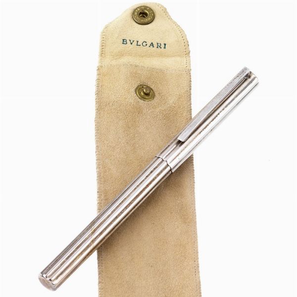 bulgari : BULGARI PENNA ROLLERBALL IN ARGENTO  - Asta ASTA A TEMPO | PENNE DA COLLEZIONE - Associazione Nazionale - Case d'Asta italiane