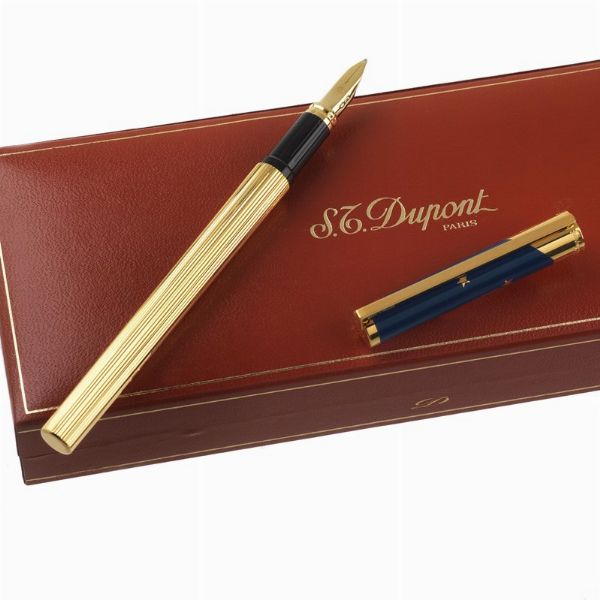 S.T. DUPONT EUROPA PENNA STILOGRAFICA EDIZIONE LIMITATA N. 0348/4000, 1993  - Asta ASTA A TEMPO | PENNE DA COLLEZIONE - Associazione Nazionale - Case d'Asta italiane