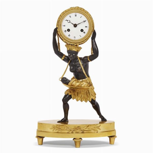 OROLOGIO DA CAMINO, CROUTELLE LAIN, PARIGI, 1810 CIRCA  - Asta INTERNATIONAL FINE ART E UNA IMPORTANTE COLLEZIONE DI PENDOLE AU BON SAUVAGE - Associazione Nazionale - Case d'Asta italiane