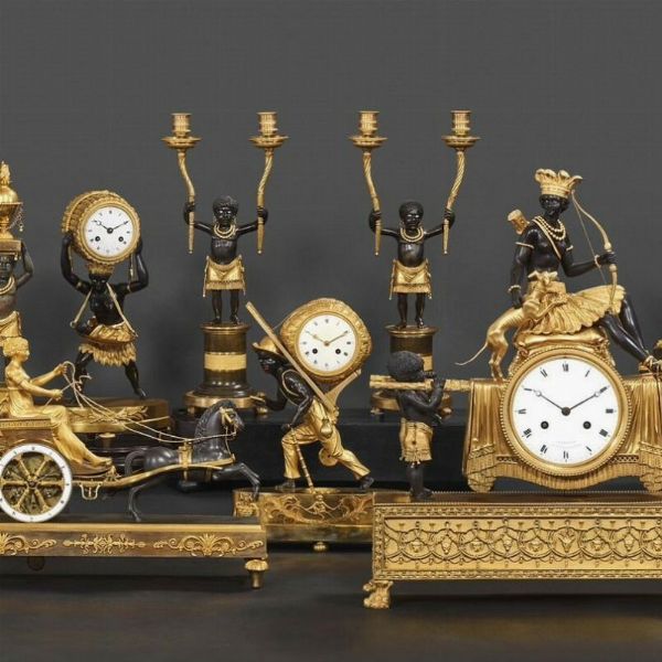 OROLOGIO DA CAMINO, CROUTELLE LAIN, PARIGI, 1810 CIRCA  - Asta INTERNATIONAL FINE ART E UNA IMPORTANTE COLLEZIONE DI PENDOLE AU BON SAUVAGE - Associazione Nazionale - Case d'Asta italiane