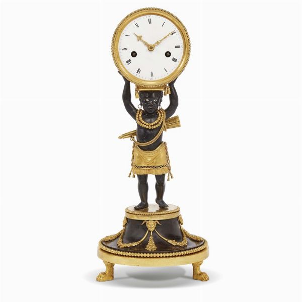 OROLOGIO DA CAMINO, DEVERBERIE & CIE., PARIGI, 1802-1805  - Asta INTERNATIONAL FINE ART E UNA IMPORTANTE COLLEZIONE DI PENDOLE AU BON SAUVAGE - Associazione Nazionale - Case d'Asta italiane