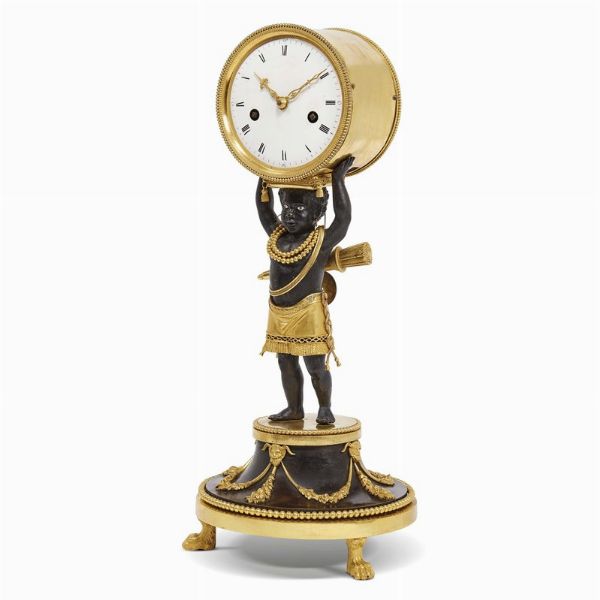 OROLOGIO DA CAMINO, DEVERBERIE & CIE., PARIGI, 1802-1805  - Asta INTERNATIONAL FINE ART E UNA IMPORTANTE COLLEZIONE DI PENDOLE AU BON SAUVAGE - Associazione Nazionale - Case d'Asta italiane