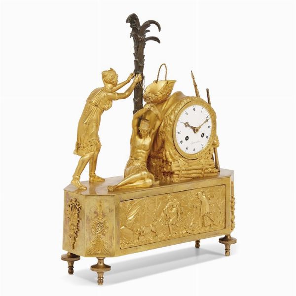 OROLOGIO DA CAMINO, PARIGI, 1802-1810  - Asta INTERNATIONAL FINE ART E UNA IMPORTANTE COLLEZIONE DI PENDOLE AU BON SAUVAGE - Associazione Nazionale - Case d'Asta italiane