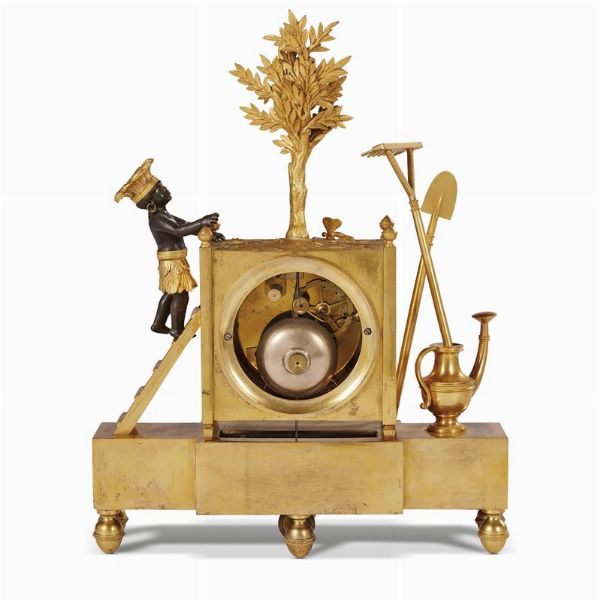 OROLOGIO DA CAMINO, PARIGI, 1805-1815  - Asta INTERNATIONAL FINE ART E UNA IMPORTANTE COLLEZIONE DI PENDOLE AU BON SAUVAGE - Associazione Nazionale - Case d'Asta italiane