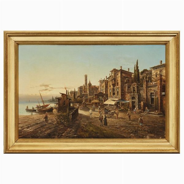 Scuola inglese del secolo XIX  - Asta INTERNATIONAL FINE ART E UNA IMPORTANTE COLLEZIONE DI PENDOLE AU BON SAUVAGE - Associazione Nazionale - Case d'Asta italiane