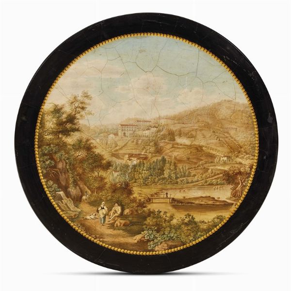 TAVOLO DA CENTRO, PIETRO DELLA VALLE, TOSCANA, SECOLO XIX  - Asta INTERNATIONAL FINE ART E UNA IMPORTANTE COLLEZIONE DI PENDOLE AU BON SAUVAGE - Associazione Nazionale - Case d'Asta italiane