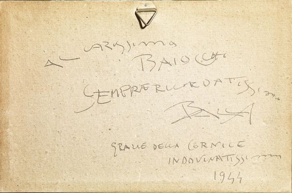 BALLA GIACOMO : GIACOMO BALLA  - Asta Arte moderna e contemporanea  - Associazione Nazionale - Case d'Asta italiane