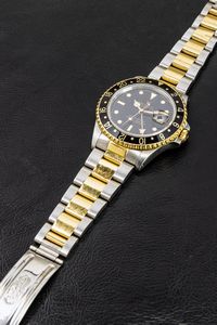 ROLEX : Sportivo GMT Master II ref 16713 acciaio e oro quadrante nero, doppia fuso orario, bracciale Oyster  - Asta Orologi da Polso e da Tasca - Associazione Nazionale - Case d'Asta italiane