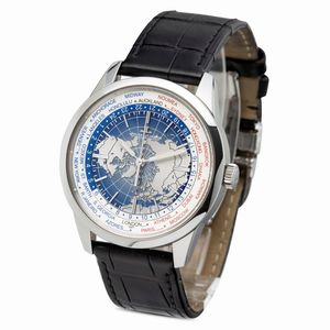 Jaeger-LeCoultre : Complicato orologio da polso Geophysique Worldtime in acciaio automatico, 24 fusi orari, quadrante con emisfero boreale, accompagnato da scatola e garanzia  - Asta Orologi da Polso e da Tasca - Associazione Nazionale - Case d'Asta italiane