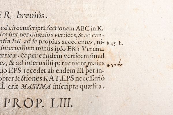 Vincenzo Viviani : De maximis; et minimis geometrica diuinatio in quintum conicorum Apollonii Pergaei adhuc desideratum ad Serenissimum Ferdinandum  - Asta Libri, Autografi e Stampe - Associazione Nazionale - Case d'Asta italiane