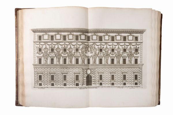 Pietro Ferrerio : Palazzi di Roma de' pi celebri architetti disegnati da Pietro Ferrerio pittore et architetto  - Asta Libri, Autografi e Stampe - Associazione Nazionale - Case d'Asta italiane