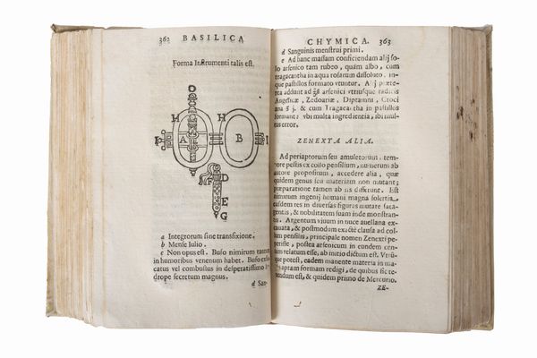 Edward Croll : Basilica Chymica, Pluribus Selectis et Secretissimis propria manuali experientia approbatis descriptionibus, & usu remediorum Spagyricorum aucta a Johan. Hartmanno  - Asta Libri, Autografi e Stampe - Associazione Nazionale - Case d'Asta italiane