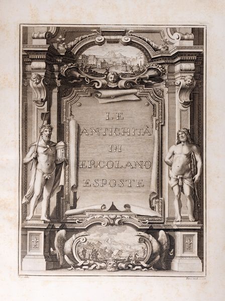 Le Pitture antiche d'Ercolano e contorni incise con qualche spiegazione.  - Asta Libri, Autografi e Stampe - Associazione Nazionale - Case d'Asta italiane