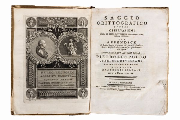 Ambrogio Soldani : Saggio orittografico ovvero osservazioni sopra le terre nautilitiche  - Asta Libri, Autografi e Stampe - Associazione Nazionale - Case d'Asta italiane