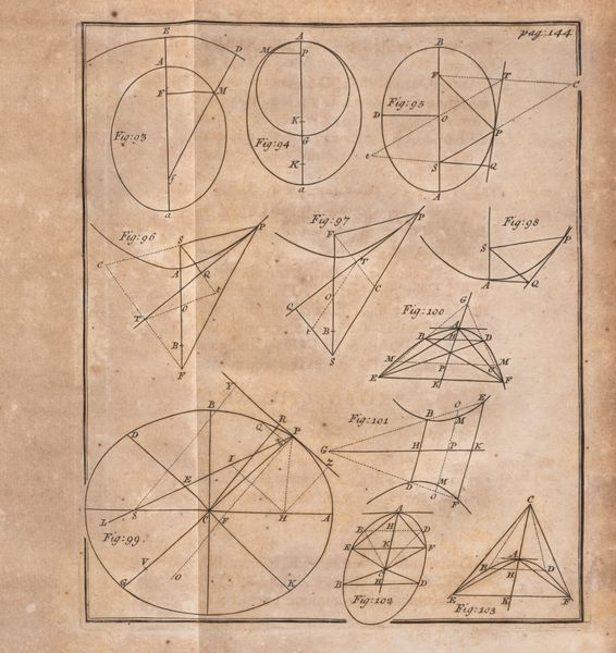 Luke Trevigar : Sectionum conicarum elementa methodo facillima demonstrata  - Asta Libri, Autografi e Stampe - Associazione Nazionale - Case d'Asta italiane