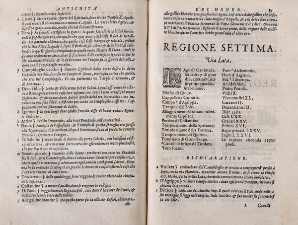 Caldeo Beroso : Le antichit di Beroso Caldeo Sacerdote Et d'altri Scrittori, cos Hebrei, come Greci et Latini, che trattano delle stesse materie. T  - Asta Libri, Autografi e Stampe - Associazione Nazionale - Case d'Asta italiane