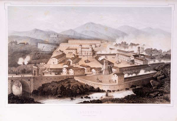 Francesco de Larderel : Album des diverses localities formant les etablissemens industriels d'acide boracique fondes en Toscane (1818)  - Asta Libri, Autografi e Stampe - Associazione Nazionale - Case d'Asta italiane