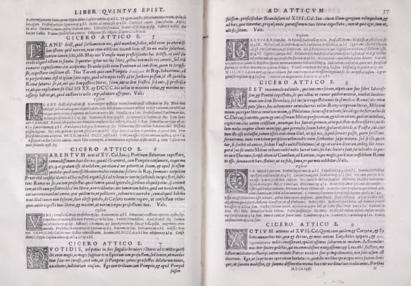 Cicerone, Marco Tullio : Epistolae ad Titum Pomponium Atticum. Sebastiani Corradi brevissimis Interpretationibus illustratae  - Asta Libri, Autografi e Stampe - Associazione Nazionale - Case d'Asta italiane