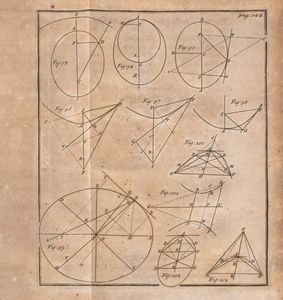 Luke Trevigar : Sectionum conicarum elementa methodo facillima demonstrata  - Asta Libri, Autografi e Stampe - Associazione Nazionale - Case d'Asta italiane