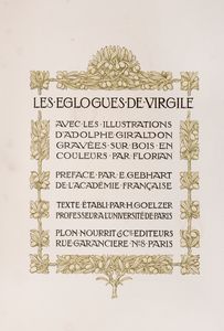 Publio Virgilio Marone - Les Eglogues de Virgile