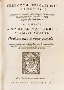 Fracastoro, Girolamo - Opera omnia, in unum proxime post illius mortem collecta