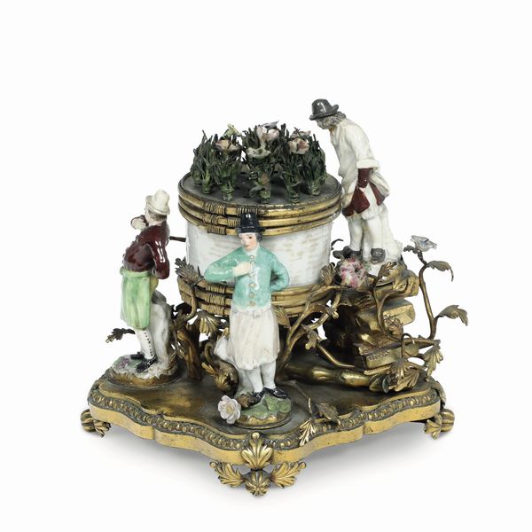 Scaldino bruciaprofumi<BR>Meissen, 1750-1760 circa  - Asta Maioliche e Porcellane - Associazione Nazionale - Case d'Asta italiane