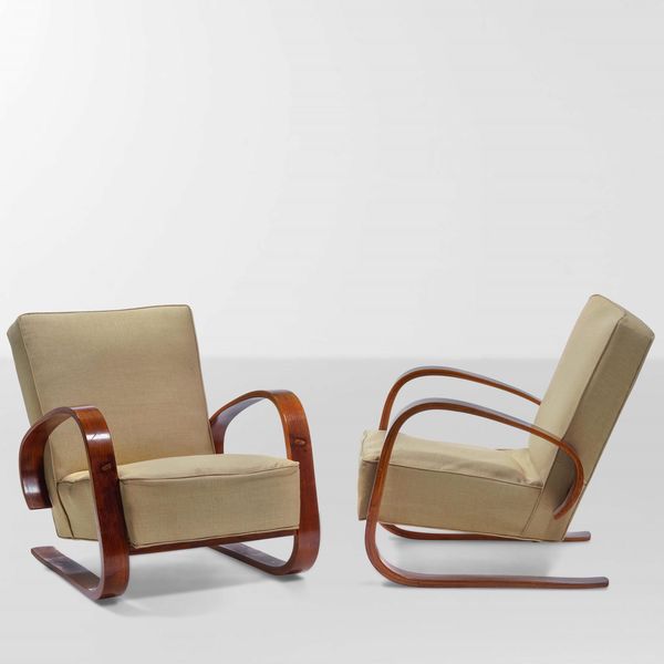 ALVAR AALTO : Coppia di poltrone mod. 400  - Asta Design - Associazione Nazionale - Case d'Asta italiane