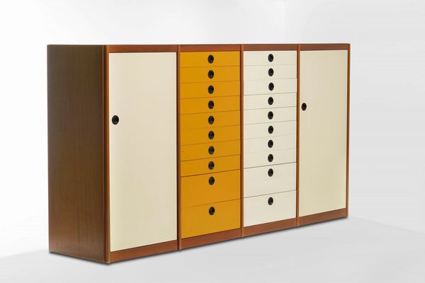 MOLTENI : Grande mobile contenitore  - Asta Design - Associazione Nazionale - Case d'Asta italiane