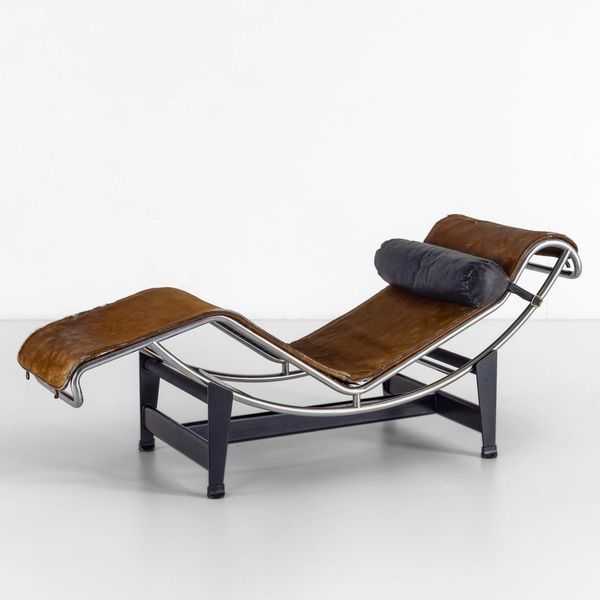 Charlotte Perriand & Le Corbusier : Chaise longue mod. LC4  - Asta Design - Associazione Nazionale - Case d'Asta italiane