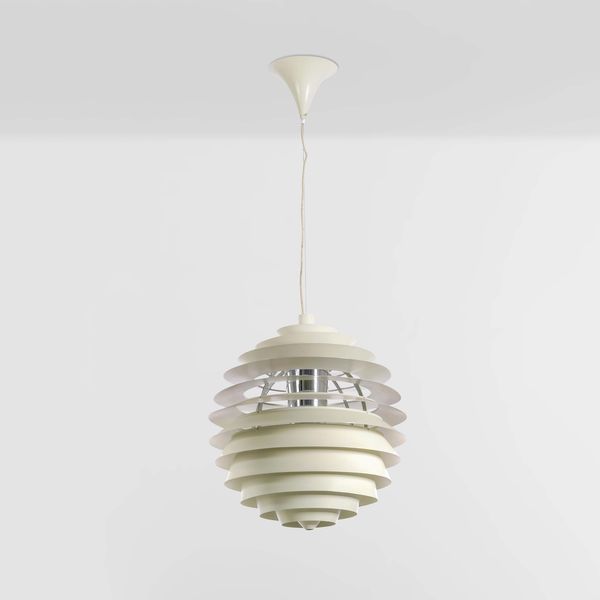 Poul  Henningsen : Lampada a sospensione mod. Louvre  - Asta Design - Associazione Nazionale - Case d'Asta italiane