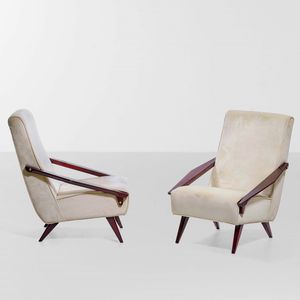 GIO PONTI - Coppia di poltrone