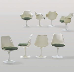 EERO SAARINEN - Set di otto sedute mod. Tulip