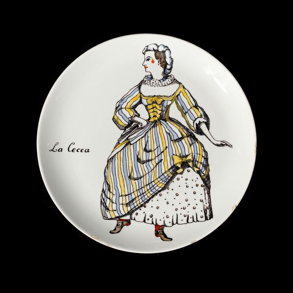 FORNASETTI PIERO (1913 - 1988) : Sei piatti  - Asta Asta 410 | DESIGN E ARTI DECORATIVE DEL NOVECENTO - CERAMICHE Online - Associazione Nazionale - Case d'Asta italiane