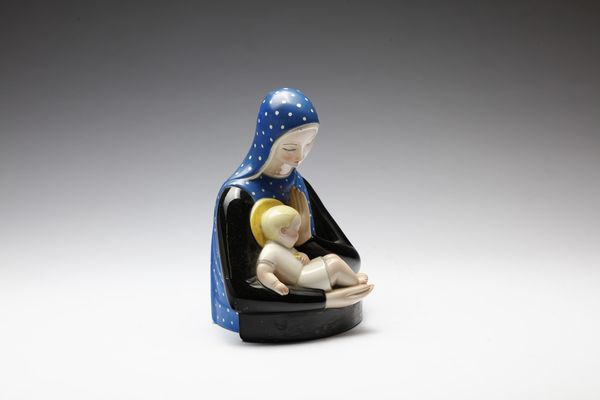 LENCI TORINO : Madonna con bambino  - Asta Asta 410 | DESIGN E ARTI DECORATIVE DEL NOVECENTO - CERAMICHE Online - Associazione Nazionale - Case d'Asta italiane