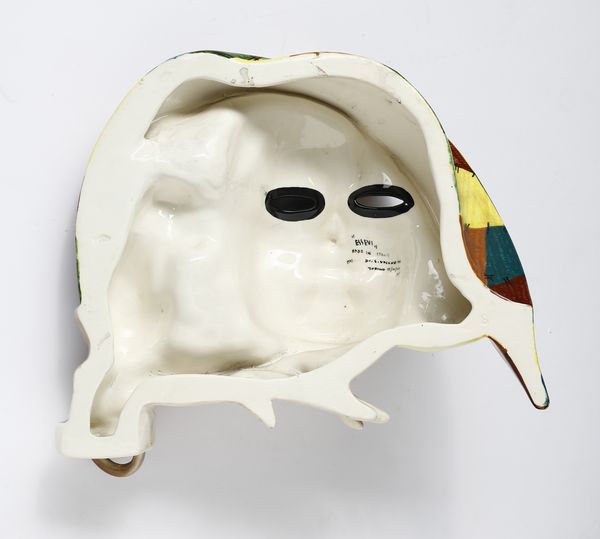 SANDRO VACCHETTI  (1889 - 1976) : Maschera con scimmietta per Essevi Torino  - Asta Asta 410 | DESIGN E ARTI DECORATIVE DEL NOVECENTO - CERAMICHE Online - Associazione Nazionale - Case d'Asta italiane