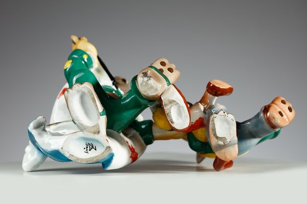 CERAMICHE ZACCAGNINI FIRENZE : Pinocchio, il Gatto e la Volpe, serie Walt Disney  - Asta Asta 410 | DESIGN E ARTI DECORATIVE DEL NOVECENTO - CERAMICHE Online - Associazione Nazionale - Case d'Asta italiane