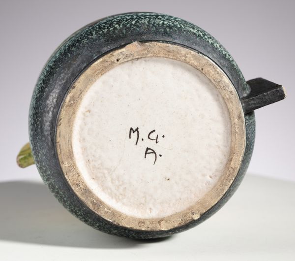 M.G.A. : Vaso futurista con decoro a mat  - Asta Asta 410 | DESIGN E ARTI DECORATIVE DEL NOVECENTO - CERAMICHE Online - Associazione Nazionale - Case d'Asta italiane