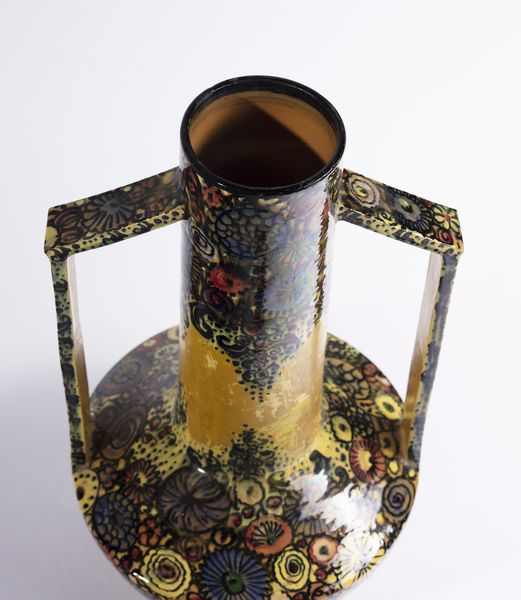 FALISCA ARS (n. 1909) : attribuito. Vaso  - Asta Asta 410 | DESIGN E ARTI DECORATIVE DEL NOVECENTO - CERAMICHE Online - Associazione Nazionale - Case d'Asta italiane