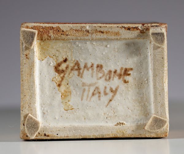 GAMBONE BRUNO (n. 1936) : Vaso  - Asta Asta 410 | DESIGN E ARTI DECORATIVE DEL NOVECENTO - CERAMICHE Online - Associazione Nazionale - Case d'Asta italiane