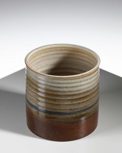 VALENTINI NANNI (1932 - 1985) : Scatolina cilindrica per Ceramiche Arcore  - Asta Asta 410 | DESIGN E ARTI DECORATIVE DEL NOVECENTO - CERAMICHE Online - Associazione Nazionale - Case d'Asta italiane