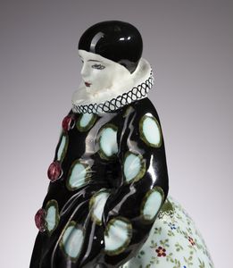 NONNI FRANCESCO (1885 - 1976) : Pierrot e Colombina  - Asta Asta 410 | DESIGN E ARTI DECORATIVE DEL NOVECENTO - CERAMICHE Online - Associazione Nazionale - Case d'Asta italiane