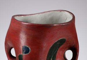 FABBRI AGENORE (1911 - 1998) : Vaso scultoreo  - Asta Asta 410 | DESIGN E ARTI DECORATIVE DEL NOVECENTO - CERAMICHE Online - Associazione Nazionale - Case d'Asta italiane