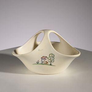 LENCI TORINO : Piccolo contenitore  - Asta Asta 410 | DESIGN E ARTI DECORATIVE DEL NOVECENTO - CERAMICHE Online - Associazione Nazionale - Case d'Asta italiane