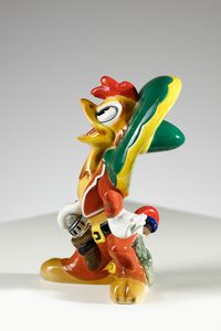 ZACCAGNINI UGO (1868 - 1937) : Panchito Pistoles, serie Walt Disney  - Asta Asta 410 | DESIGN E ARTI DECORATIVE DEL NOVECENTO - CERAMICHE Online - Associazione Nazionale - Case d'Asta italiane